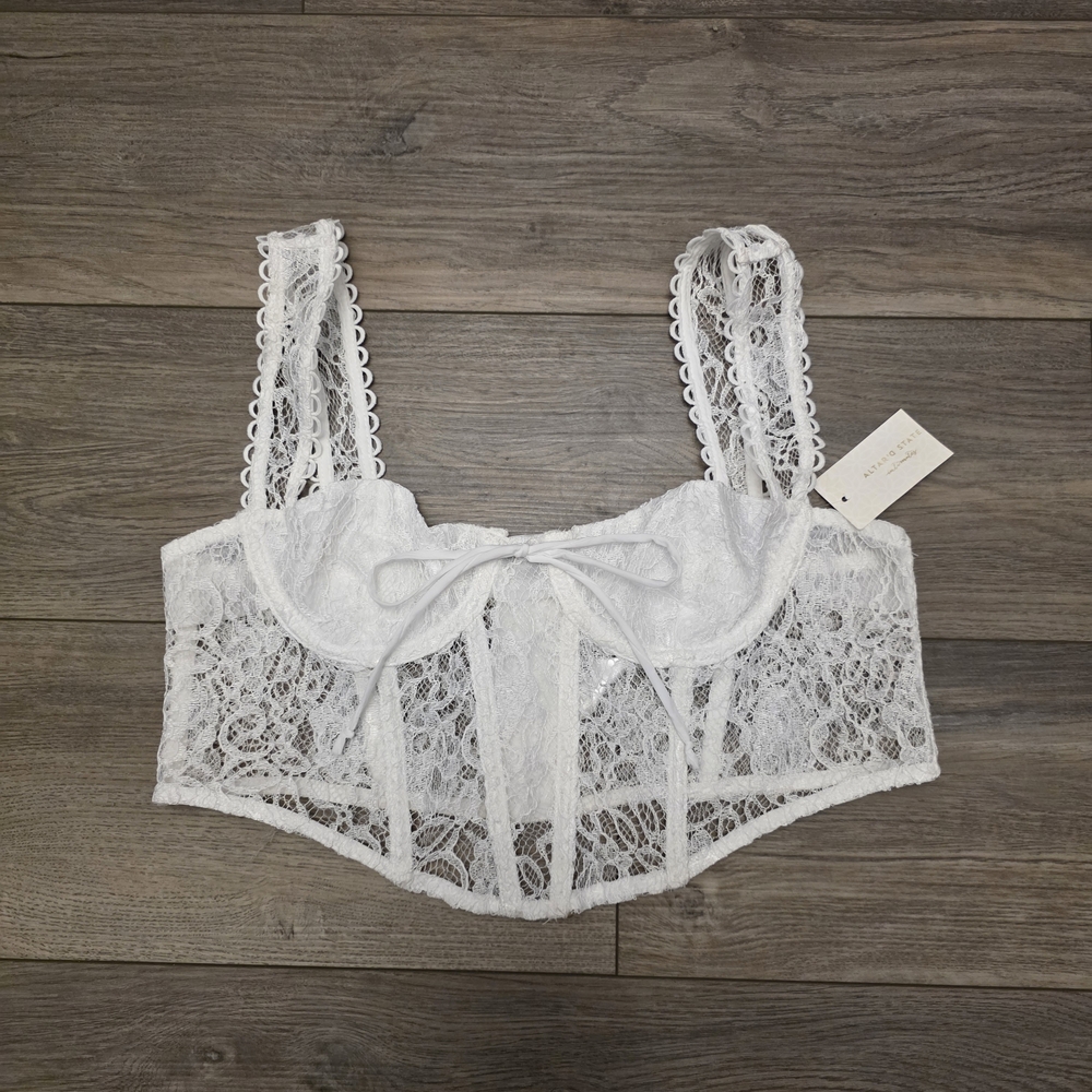 Altar'd State White Lace Bralette